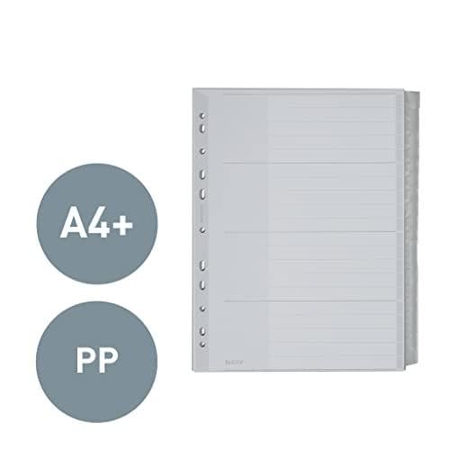 Leitz 12780000 plastindex blank A4 polypropen - grå, 20 ark