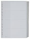 Miniatyrbild 1 av 6: Leitz 12780000 plastindex blank A4 polypropen - grå, 20 ark