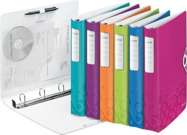 Leitz Active Leitz WOW 4-rings ringbind - pink
