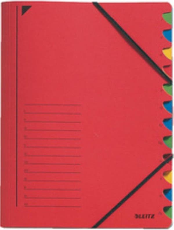 Lajittelukansio Leitz 12-Compartment Green