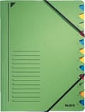 Pikkukuva 1 / 3: Lajittelukansio Leitz 12-Compartment Green