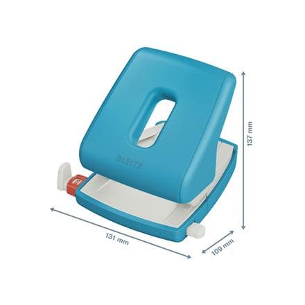 Leitz Cozy 2-hålsstans - Perforerar upp till 30 ark - Perfekt för hemmakontor/arbete hemifrån - Serene Blue