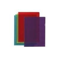 ELBA-hylsor M Star, gjord av styv PVC-film 0,15 mm, röd, 2 grepphål på sidan, kristallklar (78071513)