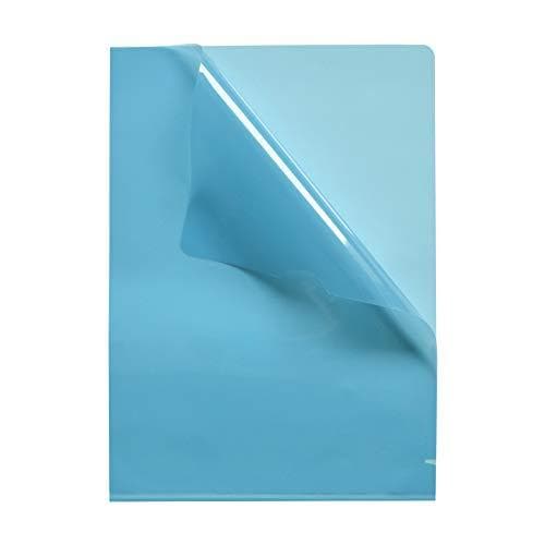 ELBA-hihat M Star, valmistettu jäykästä PVC-kalvosta 0,15 mm, sininen, 2 tartuntareikää sivulla, kristallinkirkas (100206706)