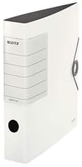 Miniatyrbillede 1 af 6: LEITZ Folder Solid, 180 grader, 62 mm, hvid DIN A4, lige ryg, lavet af polyform, ridsefast top - 1 stk (1113-00-01)