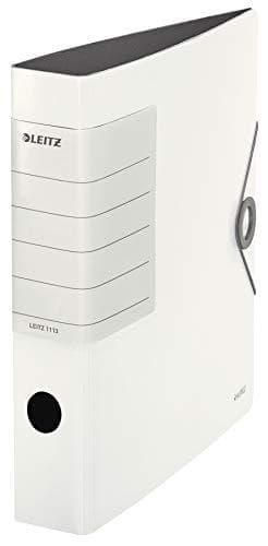LEITZ Folder Solid, 180 grader, 62 mm, hvid DIN A4, lige ryg, lavet af polyform, ridsefast top - 1 stk (1113-00-01)