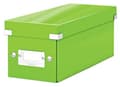 Miniatyrbillede 1 af 4: Leitz WOW Click & Store Opbevaringsboks med låg til CD'er - Papsorteringsæske til ting - 14,3 x 35,2 cm (BxD) - Ideel til hjemmearbejdspladsen - Grøn