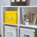 Miniatyrbillede 2 af 3: Leitz WOW Click & Store Cube Medium pap opbevaringsboks med låg til Ikea Kallax skabe - 26 x 24 x 26 Cm (BxHxD) - Ideel til kontor og hjemmearbejde/hj