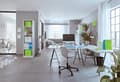 Miniatyrbild 3 av 3: Leitz WOW Click & Store Cube Medium kartongförvaringslåda med lock för Ikea Kallax-skåp - 26 x 24 x 26 Cm (BxHxD) - Idealisk för kontor och hemarbete
