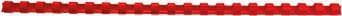 GBC CombBind - 8mm - 21 Ringar - A4 (210 x 297mm) - 45 ark - Röd - 100 st. Plastbindekam - för P/N: 2101435, 4400399, IB271106, IB271717