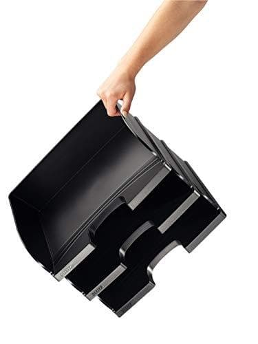 Leitz brevbakke Landskabsformat A4 Jumbo, med ekstra stor kapacitet, Grå, Plus-serien, 52190085