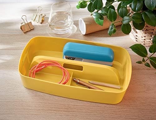 LEITZ indsats til opbevaringsboks My Box Cozy, DIN A5, gul af plast, BPA-fri, fødevaresikker med afrundede kanter - 1 stk (5266-00-19)