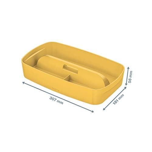LEITZ indsats til opbevaringsboks My Box Cozy, DIN A5, gul af plast, BPA-fri, fødevaresikker med afrundede kanter - 1 stk (5266-00-19)