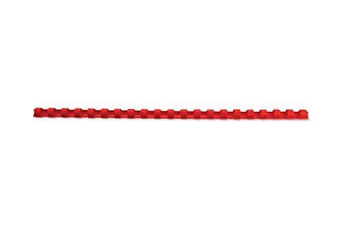 GBC CombBind - 10mm - 21 Ringe - A4 (210 x 297mm) - 65 Ark - Rød - 100 stk. Plastbindingskam - til CombBind C110, C210, C250PRO (4028215)