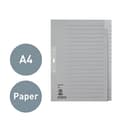 Pikkukuva 2 / 6: LEITZ köysipaperirekisteri, aihio, A4, 20 osaa, harmaa 100 gsm, rei'itys: 80 mm, rei'itysvahvike (6096-00-85)