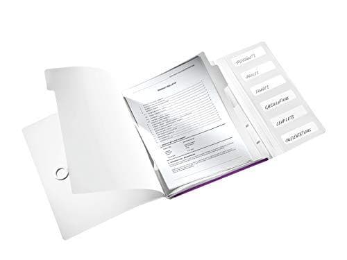 Leitz 46330062 mapp WOW, 6 fack, PP, lila