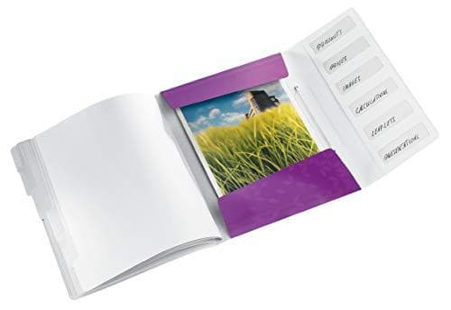 Leitz 46330062 mapp WOW, 6 fack, PP, lila
