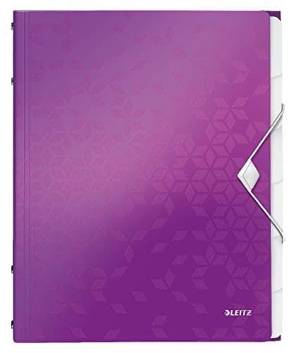 Leitz 46330062 mapp WOW, 6 fack, PP, lila