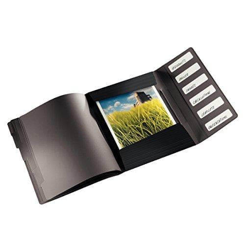 Leitz 45691095 Solid mappe PP A4, 6 rum, sort