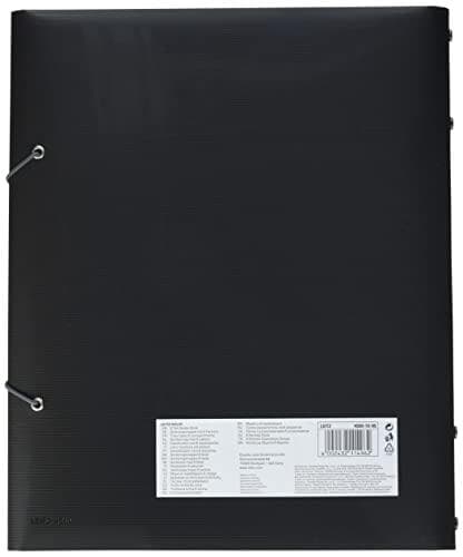 Leitz 45691095 Solid mappe PP A4, 6 rum, sort