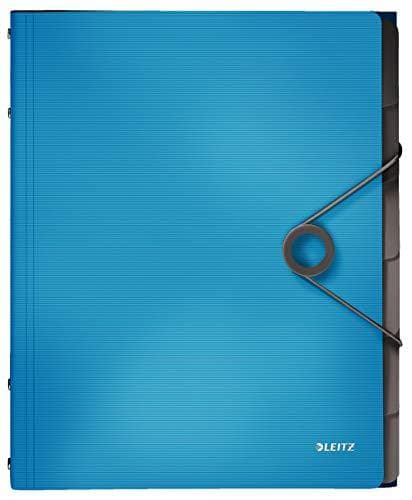 Leitz 45691030 Solid folder PP A4, 6 fack, ljusblå
