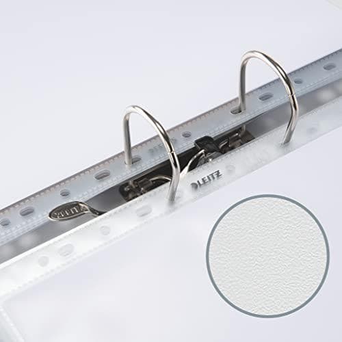 Leitz premium transparent ærmesæt, 10 dele, A4-format, farveløs med en blank overflade, 0,15 mm PVC-stiv film, dokumentsikker, 41003003