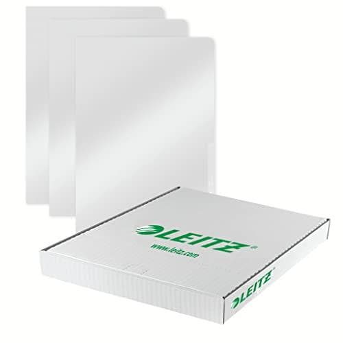 Leitz premium transparent ærmesæt, 10 dele, A4-format, farveløs med en blank overflade, 0,15 mm PVC-stiv film, dokumentsikker, 41003003