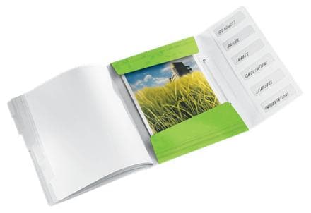 Leitz skillebog Leitz WOW A4 PP 6 tabs grøn