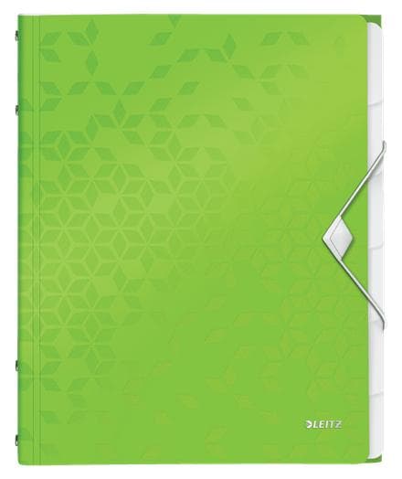 Leitz Divider Book Leitz WOW A4 PP 6tabs grön