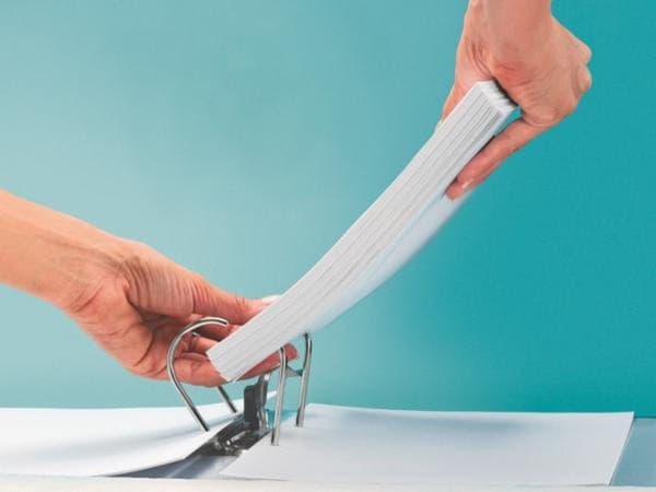 Leitz 180° Fil Fil Plast - 52 mm - A4 - Röd