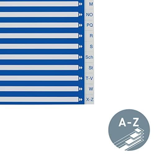Leitz A til Z A4 polypropylen skillevægge - hvid