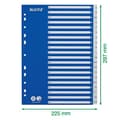 Miniatyrbillede 6 af 6: Leitz A til Z A4 polypropylen skillevægge - hvid