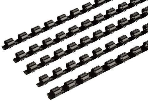 Esselte Leitz ComBIND - 8 mm - 32cm - 21 ringar - A4 (210 x 297 mm) - 45 ark - svart - 100 st. Plastbindekam (35041)