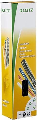 Esselte Leitz ComBIND - 8 mm - 32cm - 21 rengasta - A4 (210 x 297 mm) - 45 arkkia - musta - 100 kpl. Muovisidontakampa (35041)