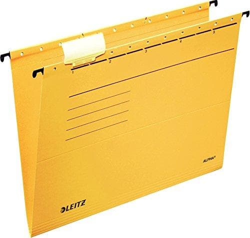 Esselte Leitz Alpha 19853025 hængemappe farvet spånplade Pakke med 5 røde