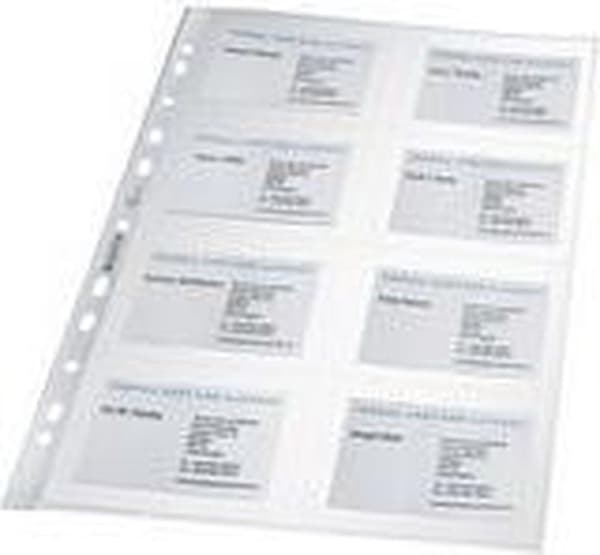 Leitz Premium udstillingstaske til visitkort - PP - A4 - 10 stk - Gennemsigtig