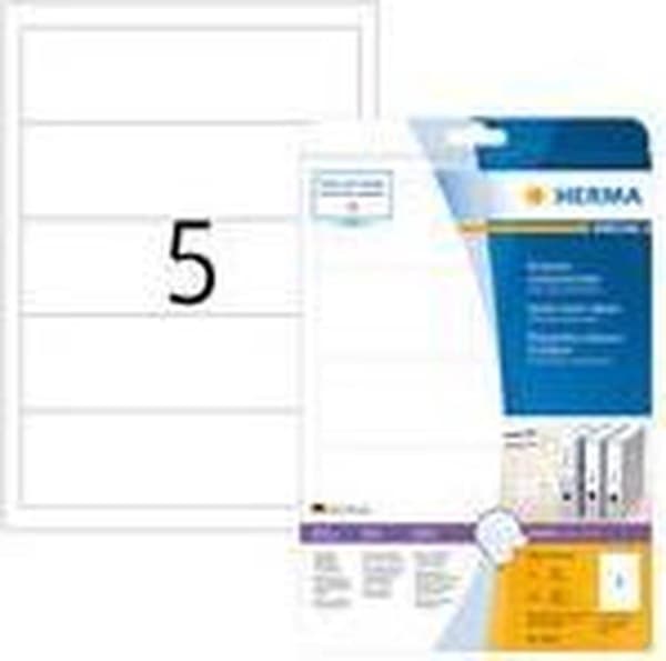 Herma 5032 Viilatarra 190x54mm Valkoinen - 125 tarraa