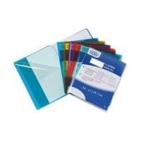 ELBA notebook-omslag 240 x 320 mm, tillverkat av PVC 0,22 mm, färglöst transparent, med bred flik (519-2INC)
