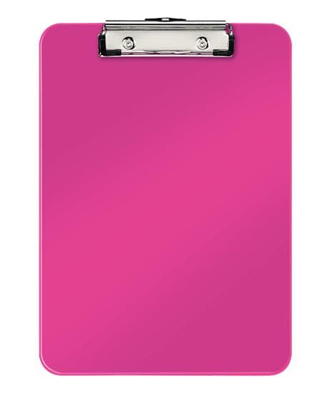 Leitz WOW udklipsholder med cover - A4 - Pink