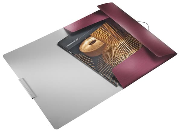 Leitz Style 3-Flap - Polypropylen (PP) - Rød - A4 - Elastik - CombiFile-mappe - Metalplade - Standardmappe - Boksmappe (3977-00-28)