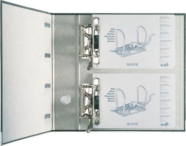 Leitz girobank filmappeformat A4 ryg 75mm pap sort