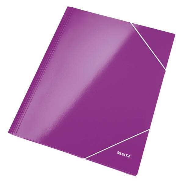 Hörnstretchmapp A4 lila-metallic kartong/kartong W - A4 (39820062)