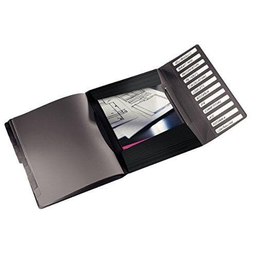 Leitz Solid A4 indeksfil, 12 rum, PP