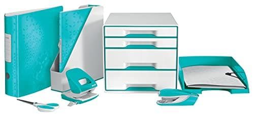 Leitz Wow Color Clip File - Ice Blue