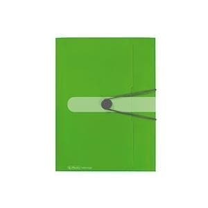 herlitz folder easy orga to go, A4, PP-film, ogenomskinligt äpple, 3 flikar, med knappstängning och elastiskt band (11206000)