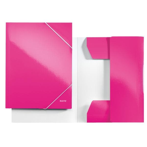 Leitz WOW elastomer folder pink