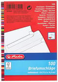 Miniatyrbillede 1 af 5: herlitz kuvert, DIN C6, uden vindue, hvid klæber, 75 gsm, træfri, gråt indvendigt print (764258)