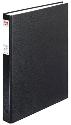 herlitz ringpärm maX.file protect, A4, 4-ringsmekanism svart, kombinationsmekanism, ryggbredd: 40 mm, fyllningshöjd: (5304134)