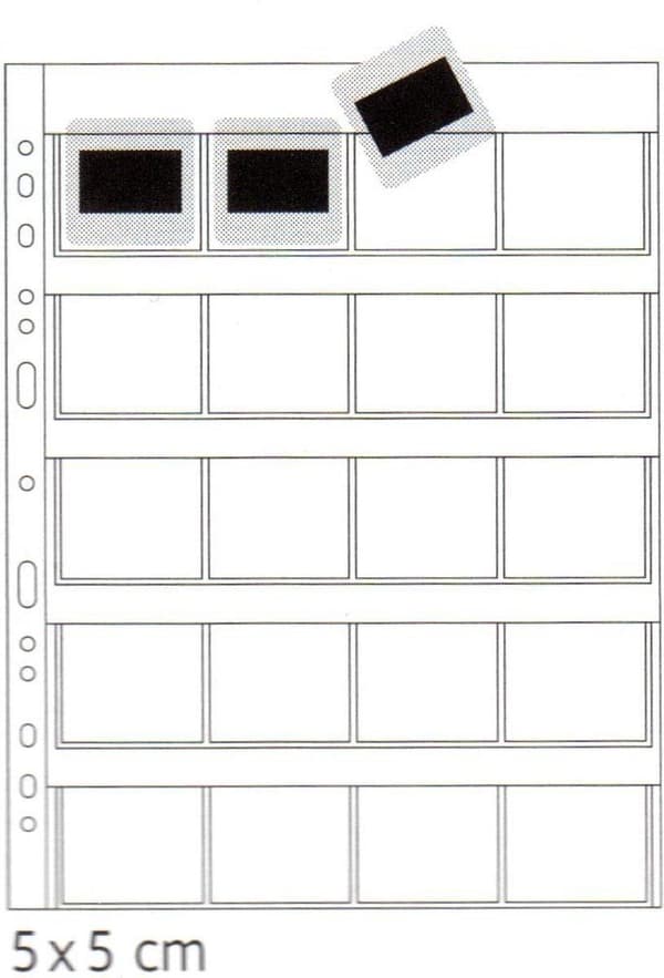 Sidste 5 pakke HERMA Slide Covers til 35 mm Slides 10 covers/pack clear