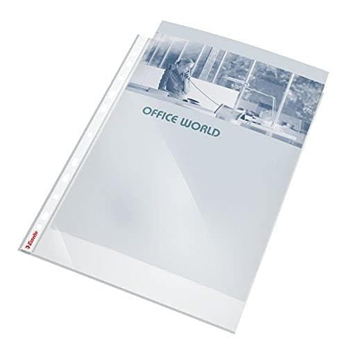Esselte Standard Dokumentplånböcker Set med 50 A4-format Färglös med glansfinish Toppöppning 0,055 mm PP-film 925008